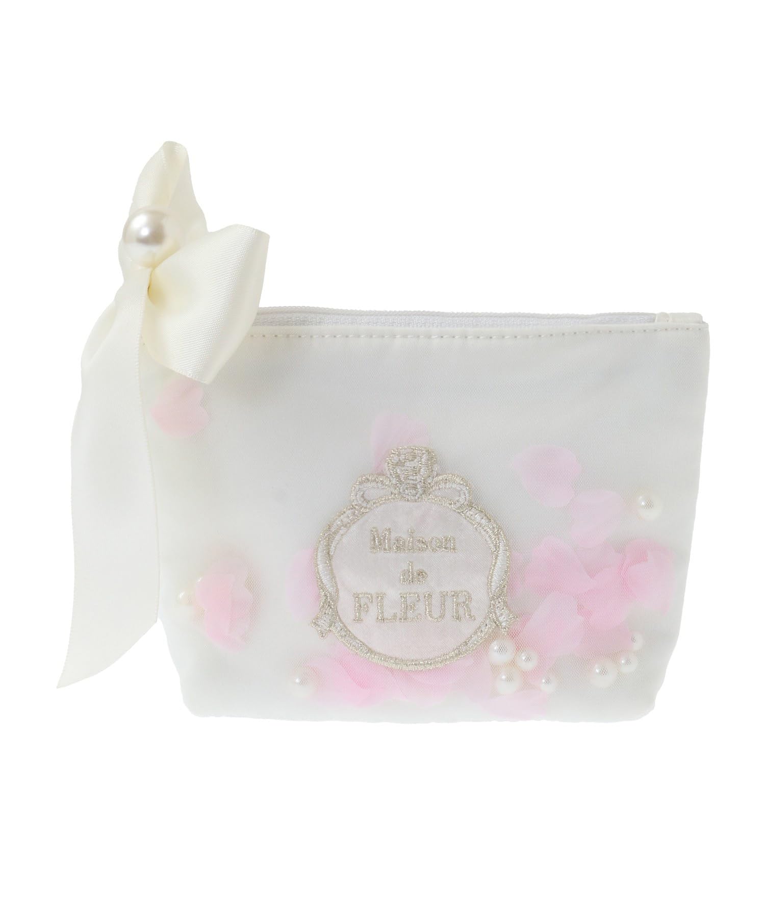 

de Bag Marie Petal Pearl Pouch for [Maison Fleur] Pouch/Drawstring Women, Off-White