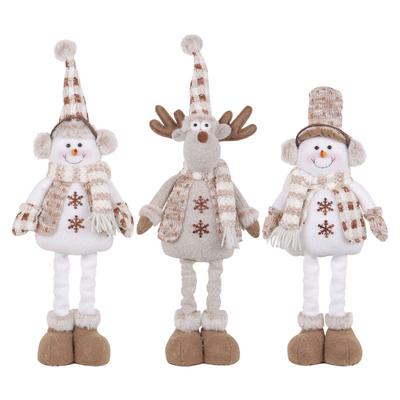 Weihnachten Schneemann Teleskop Puppe Neue Gestrickte Elch Puppe Fenster Szene Weihnachten Dekoration Frohe Weihnachten Geschenk Frohes Neues Jahr