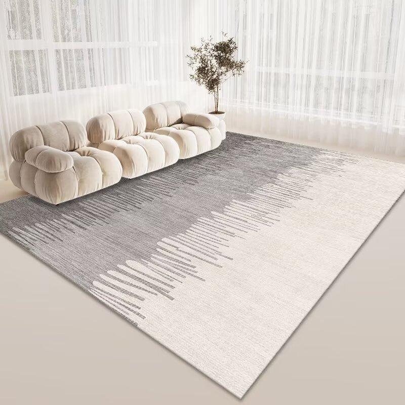 Wind Living Room Coffee Table Carpet, Room Bedroom Crystal Velvet Floor Mat, Home Dirt-Resistant Large Area Full Floor Mat