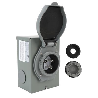 Generator Inlet Box 30A 125V 3750W 60 Hz NEMA L5 30P Strong Performance for RV Trailer Motorhome
