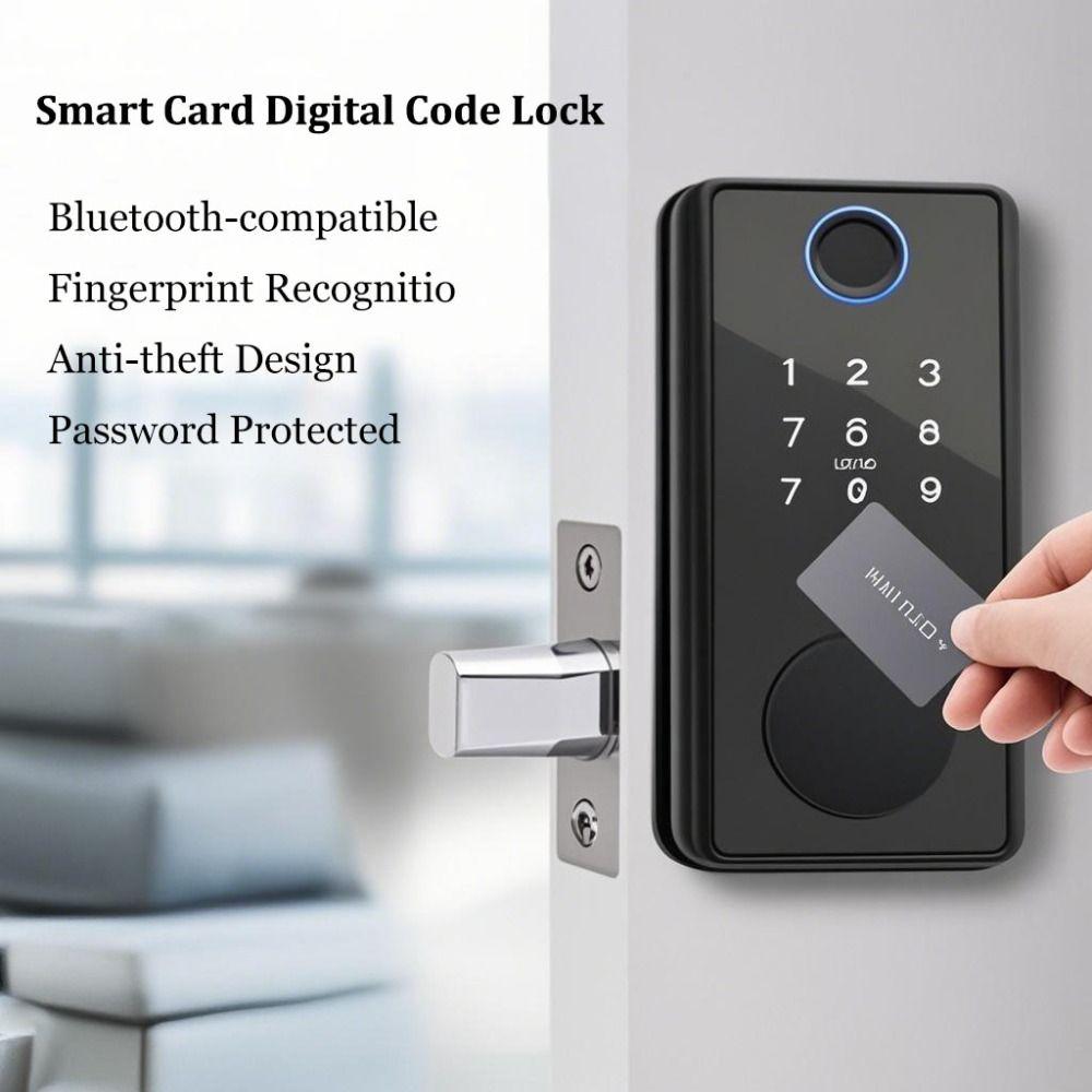 Aluminiu Zinc Aliaj de Zinc Biometrie Blocare Ușă Compatibil Bluetooth Blocare cu Intrare Fără Cheie Protecție de Siguranță