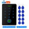 WIFI RFID Access Control System Fingerprint Gate Opener Smart Home Security Digital Electronic Magnetic Door Lock Kit