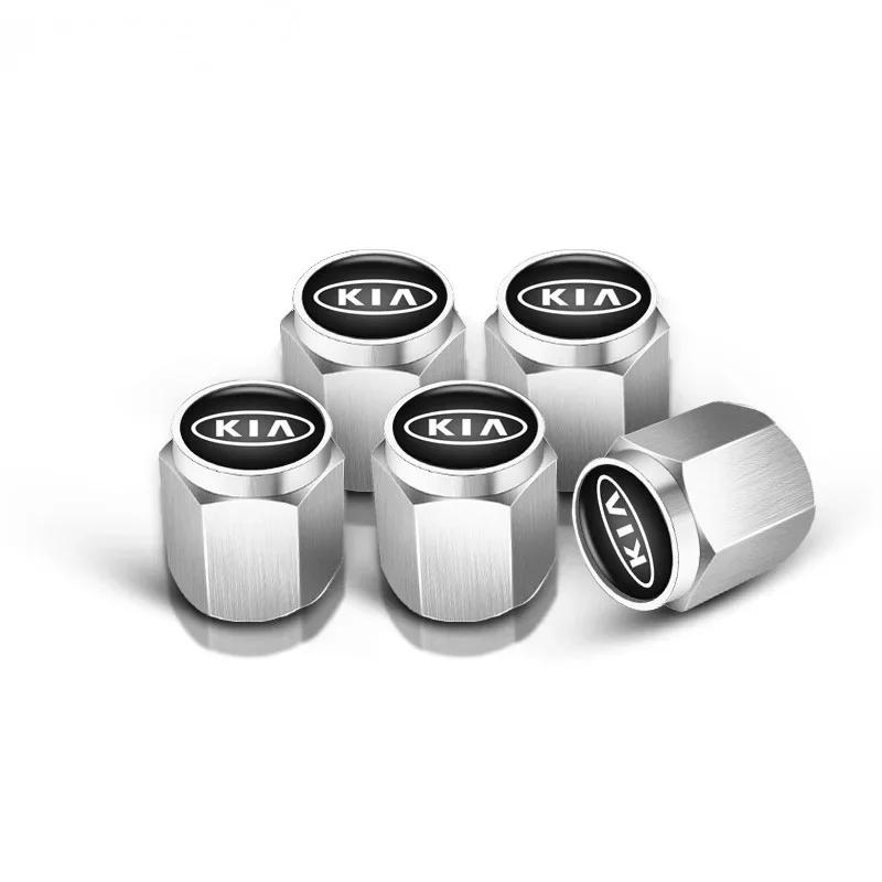 5pcs Car Tire Valve cap Emblem metal Cap Cover Auto Accessories For Kia rio ceed sportage cerato soul sorento k2 k5 flip picanto zpr365