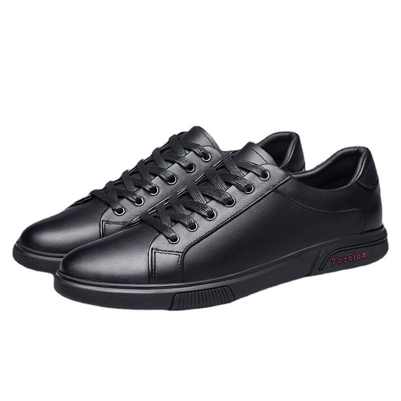 Board Shoes Breathable New Trend Soft Sole Cowhide Sports Little White Shoes Green Running Shoes Versatile