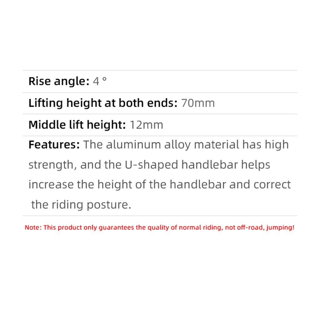 Mountain Bike Handlebars 31.8MM Diameter High-Rise Handlebar with Matte Surface 720MM 780MM Length Aluminum Alloy Handlebar for