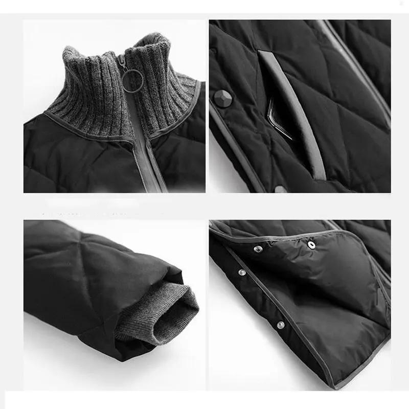 Elegant Long Down Cotton Jackets Korean Fashion White Winter Coats Women Oversize 100kg Snow Wear Sobretudo Warm Loose Parkas