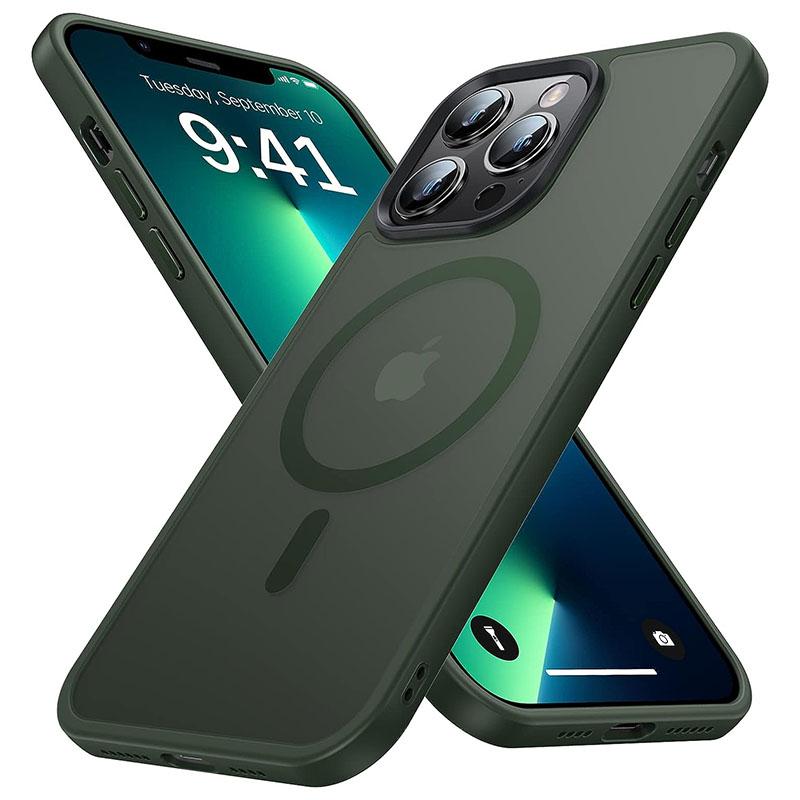 Shockproof Matte Transparent Phone Case For iPhone 15 14 13 12 11 Pro Max 15 Plus For Magsafe Magnetic Wireless Charging Cover