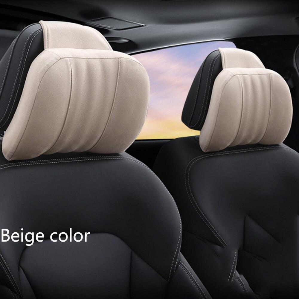 1 Pc Ultra Soft Adjustable Car Neck Headrest Pillow Head Support for Mercedes Benz Seat Comfortable Travel Neck Car Accessory