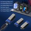 För Samsung Galaxy Fit 3 Smartklocka Laddare Adapter Anslutning USB C 90° Magnetisk Laddningsadapter för Huawei Watch Fit 3 2