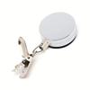 Retractable Towel Clip Self Adhesive Wall Mounted Pull Keyring Hanger for Kitchen Bathroom