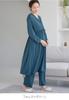 Maternity Nursing Clothes Pajamas Moist Feel Cache Coeur Long Sleeve One Piece Can Be Used Even After Giving Birth Pants Set Pregnant Women S Forest