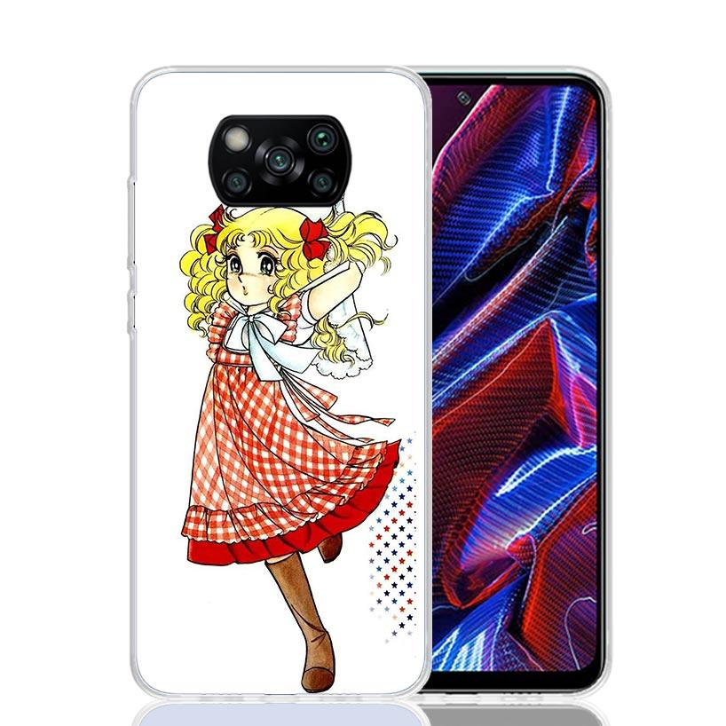Anime Candy Phone Case For Xiaomi Poco F7 Ultra X7 X6 Pro X5 Redmi 15 15C 13 13C 12 12C 10 10A 10C 9 9A 9C 9T Shell Poco X7 X6 X