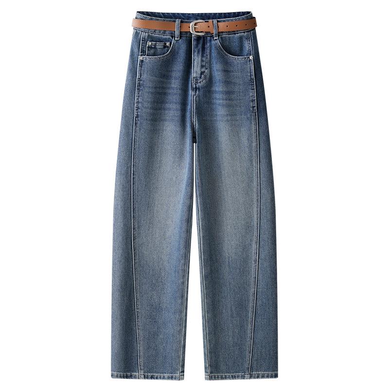 

Light Blue 2025 High-Waisted Slimming Women s Harem Jeans 4XL синий