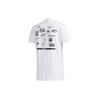 Adidas Neo T Shirts Men's White Crew Neck Moderate Straight Fit GL1193