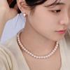 White Pearl Necklace 8/10mm Daily Classic 40cm Gift