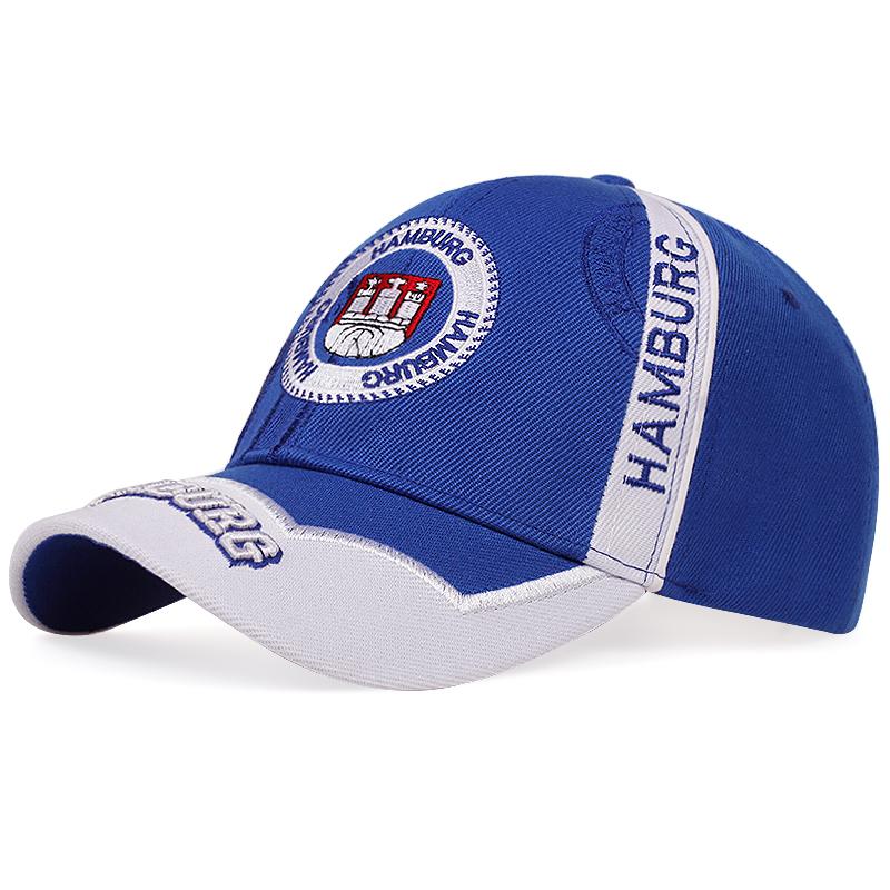 Berretti da Baseball Unisex con Ricamo di Amburgo Primavera Autunno Outdoor Regolabili Cappelli Casual Cappello Parasole Cappello Sportivo