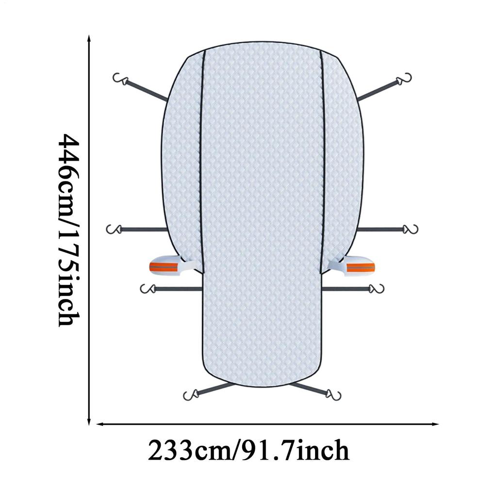 Universal Car Snow Shield And Snow Cover UV Protection Waterproof Shield Antifrost Winter Car Cover Full Coverage Prevention