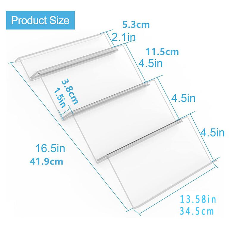 4-Tier Kitchen Organizer Spice Drawer Storage Rack Expandable Acrylic Seasoning Bottle Rack Spice Rack Kitchen Organizer Shelf