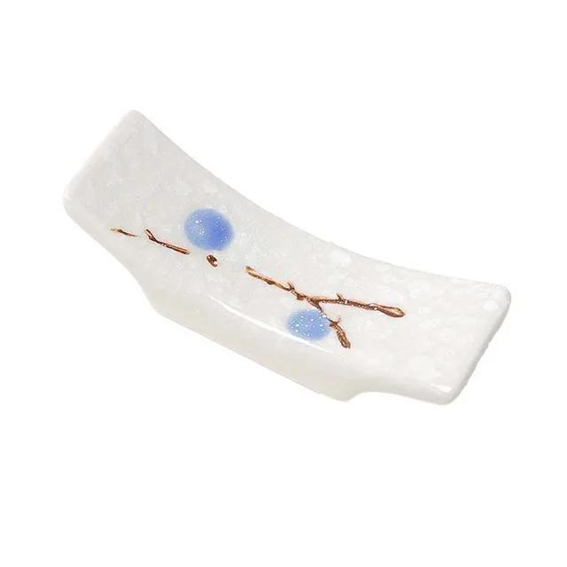 1/4/10Pc Japanese Plum Blossom Ceramic Chopstick Holder Creative Kitchen Supplies Household Chopstick Holder Care Gadget