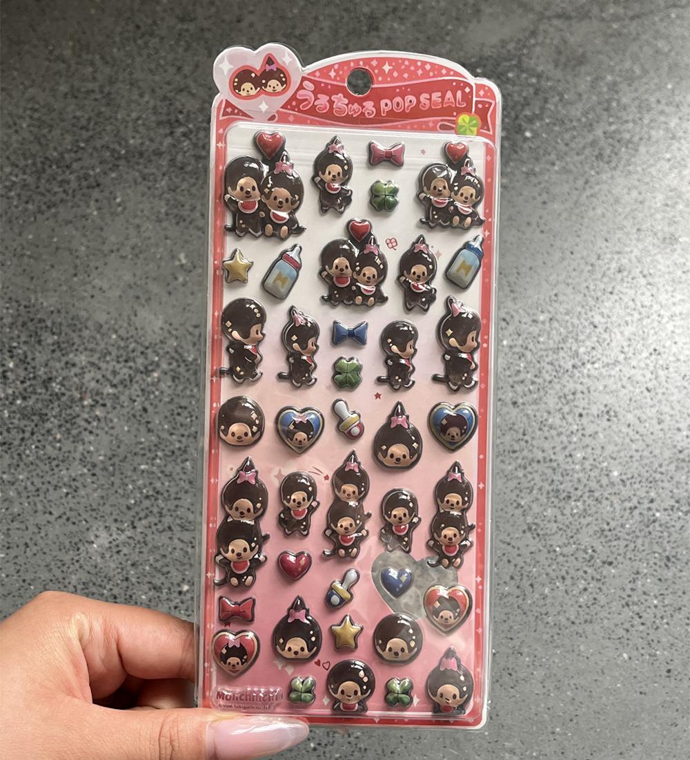 

New Tamagotchi Stickers Cartoon Creative Peripheral Phone Case Transparent Sticker Hand Account Material Friend Birthday Gift (As shown-20461)-