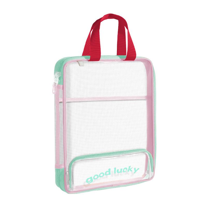 Busta Portadocumenti Trasparente con Zip 180° Baiyi - Organizer per Studenti ad Alta Capacità