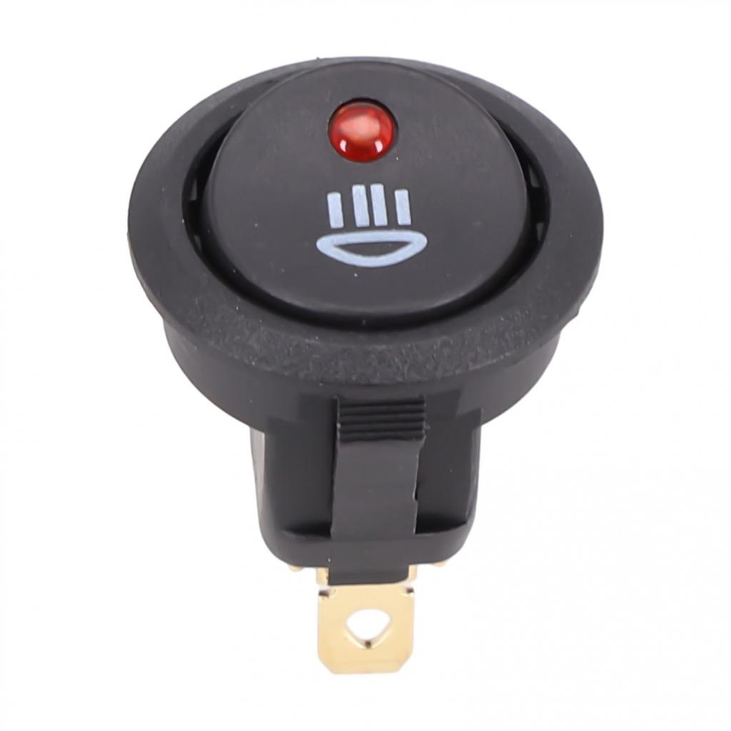 Car Truck Red Led Fog Light Lamp On Off Rocker Switch