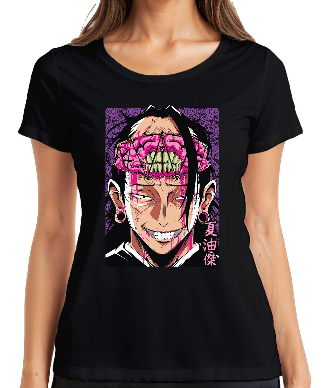 Jujutsu Kaisen Geto Suguru Anime blutiges Gehirn düster Fan Damen T-Shirt M