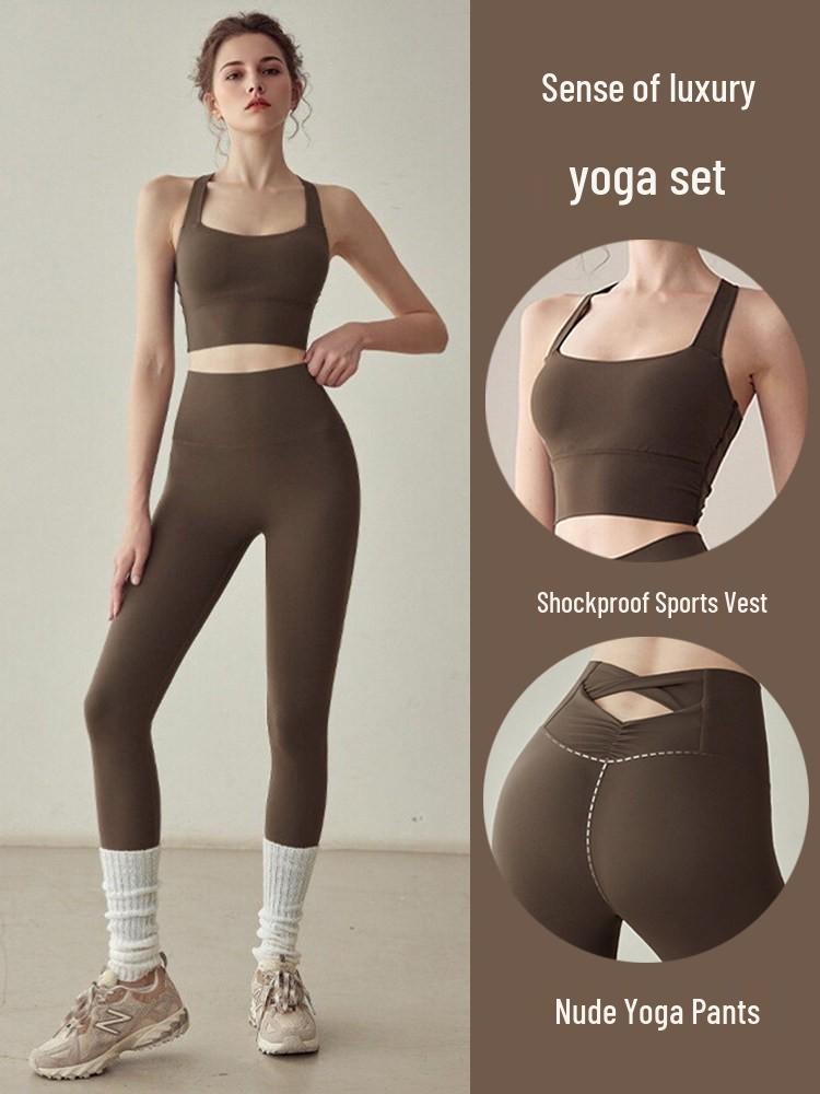 2026 Plus Size Women's Yoga & Fitness Sports Set - Vest & Top