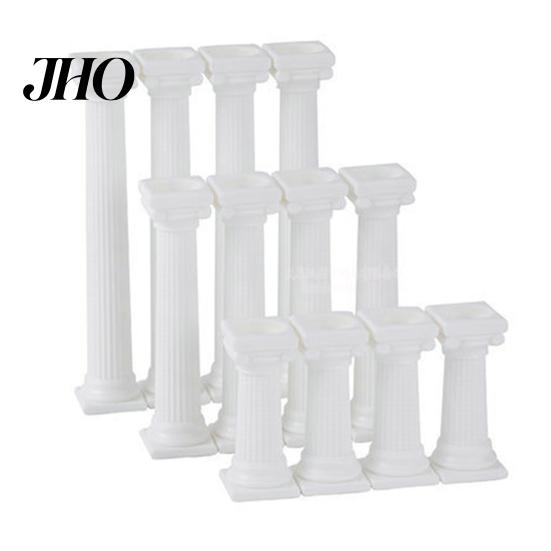 Baking Tool 4Pcs/Set Cake Rods Non-stick Reusable Plastic Delicate Support Standing Grecian Pillars Gathering Supplies Fondant Mold