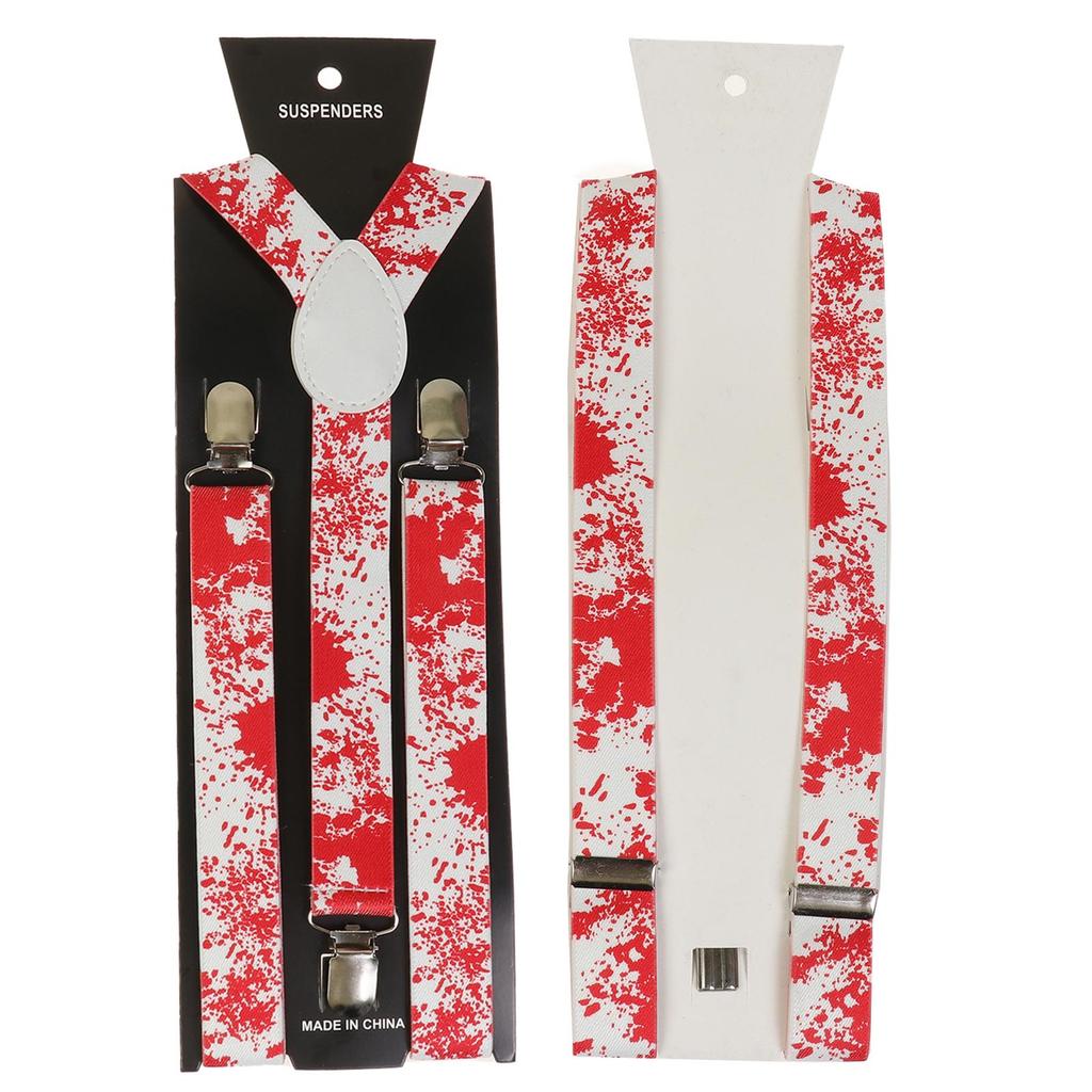 Unisex Y Back Suspenders 3 Clips Adjustable Elastic Braces