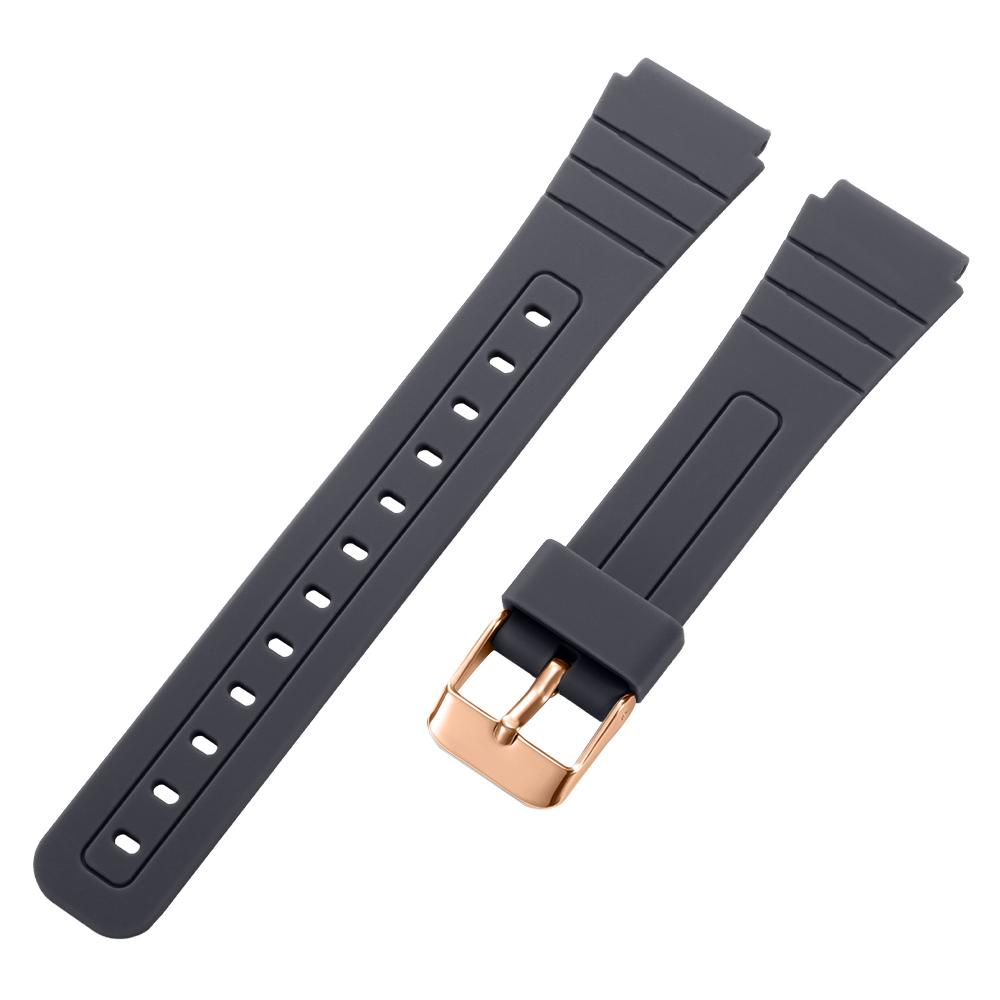 Cinturino in Silicone da 18mm per Casio F91W W800H SGW400 F-91W F84 F105/108 A158/168 AE1200 Cinturino Impermeabile Sostitutivo