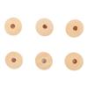 100pcs Wooden Beads Multipurpose 14mm DIY Hand Crafted Round Wood Beads for Necklace Garland