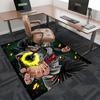 1pc Dragon Ball Z Goku Black Hair Office Chair Mat - Anime Cartoon Design, Non-Slip Carpet for Home Decor, Suitable for All Seasons.U079