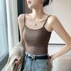 U Neck Knit Tank Top Straps Crop Tops Women Summer Camis Solid Color Yoga Camisole Fashion SportsTube Female Sleeveless Cropped Y2K Girl Clothes