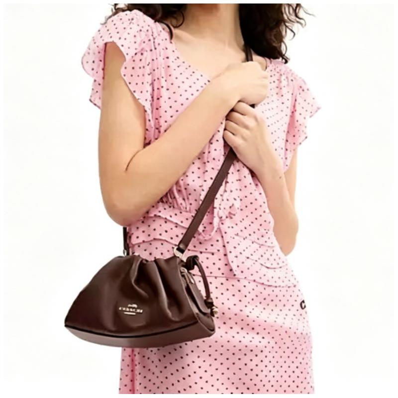 Coach Faye 26 Removable Shoulder Strap Leather Shoulder Bag Medium Women's Brown