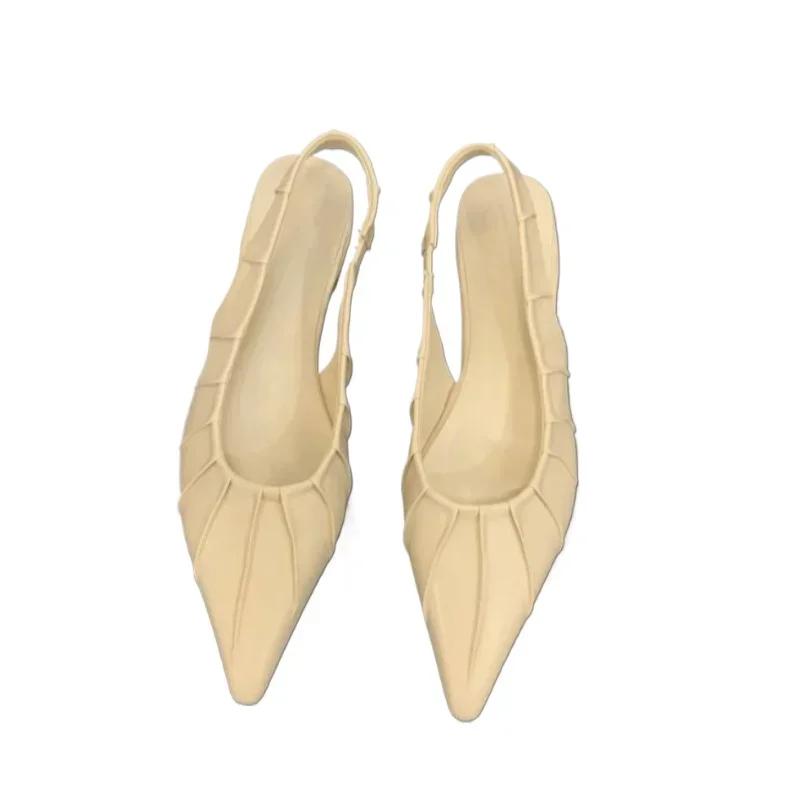 Elegantní dámské boty 2025 Horký výprodej Slingbacks Dámské sandály Módní manžeta Kancelář a kariéra Nové Plus size Špička Mělké lodičky