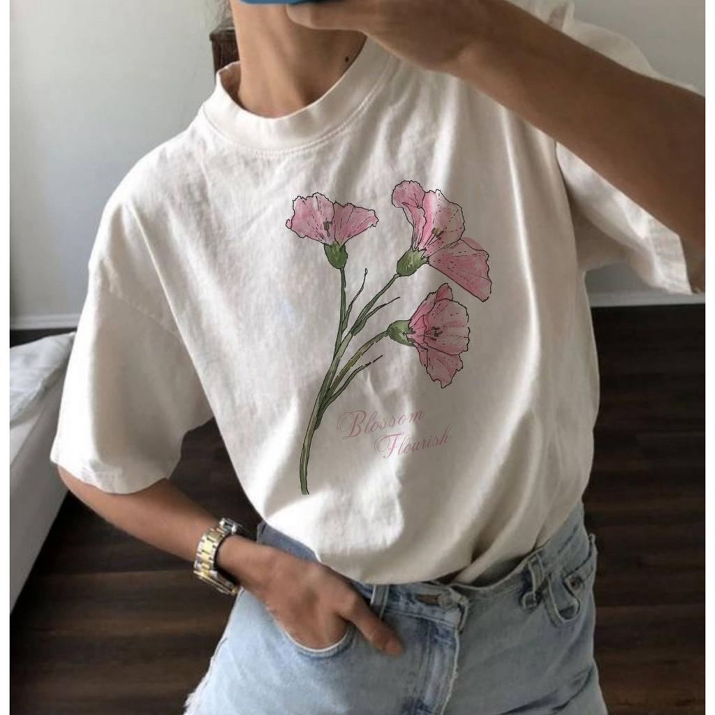 Summer European and American New Fashion Fruit Printing Casual Loose Round Neck Versatile Women's Cotton T-shirt Casual Wear