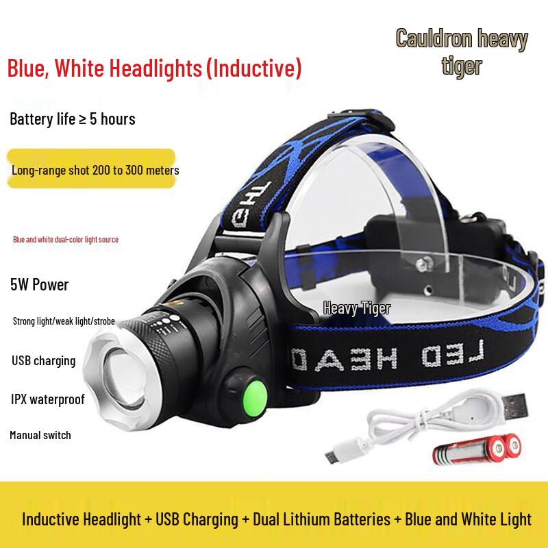

Zhonghu Dual-Color LED Rechargeable Headlamp