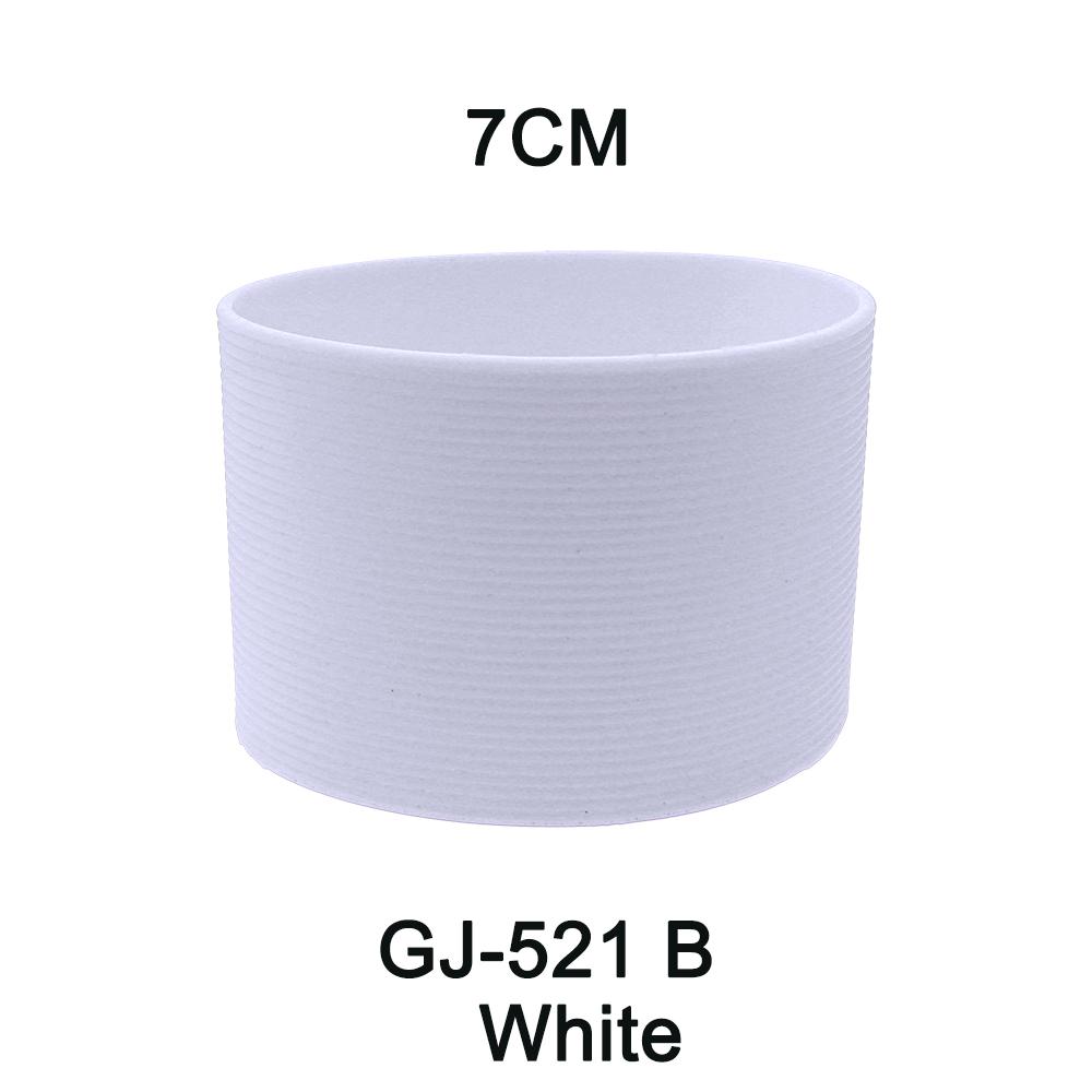 1Pc 27G 7cm 16 Colour Soft Silicone Heat Insulated Cup Sleeve Antiskid Grain Stripes Non-slip Wraps Glass Odorless Anti Slip