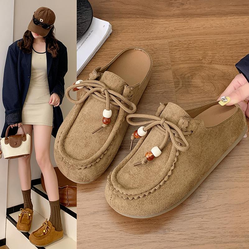 Fashion Women Flats Mules Shoes Beaded Slippers Platform Sandals 2025 Summer Trend Sport Sneaker Casual Slingback Shoes Mujer Flip Flops