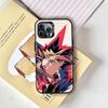 Yugioh Yami Yugi Phone Case For iPhone 17,16,15,14,13,12,11 Plus,Pro Max,XS,Colored Silver Plated Inside Cover