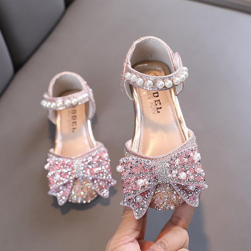 

Spring-autumn new style ladylike girls princess baby small/medium/large children s student flat shoes, leather shoes, dance performance shoes 36 рожевий