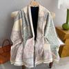 Luxury Cashmere Fallen Leaves Scarf Winter Women Pashmina Shawls Warm Blanket Wraps Female Foulard Bandana Thick Scarves Hijab