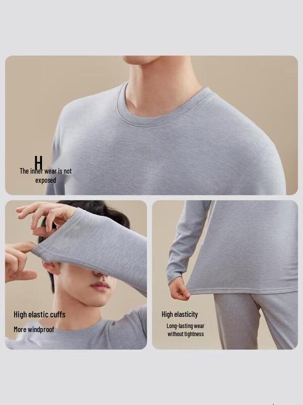 FUNIBAOLUO Herren Luxus Warmes Thermounterwäsche-Set