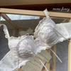 Japanese Underwear Women's Small Breasts Gather Without Steel Rims, Sexy Lace Bras, Anti-sagging Adjustment Girl Bra Set