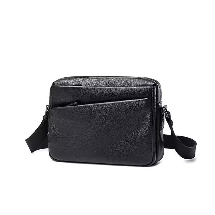 Leather Men'S Crossbody Bag Casual Commuter Men'S Shoulder Bag Fashion First Layer Cowhide Bag