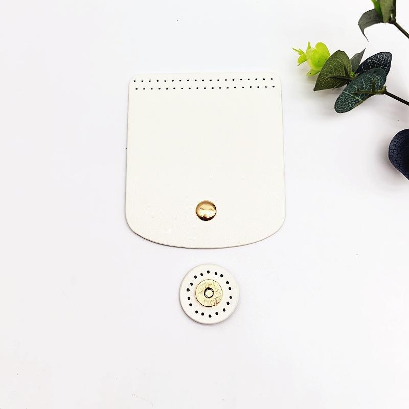 Bag Flap Cover Easy To Install PU Leather DIY Crochet Bag Accessories for Women Handmade Bag Replacement Parts