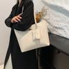 Simple Large-capacity Tote Bag, Fashionable Commuter Handbag, Textured Three-piece Shoulder Bag