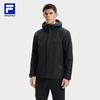 FILA Fitness Solid Color Loose Fit Fashion Outdoor Sports Versatile Detachable Two-Piece Waterproof Windproof Breathable Warm Jacket A11M541704FBK