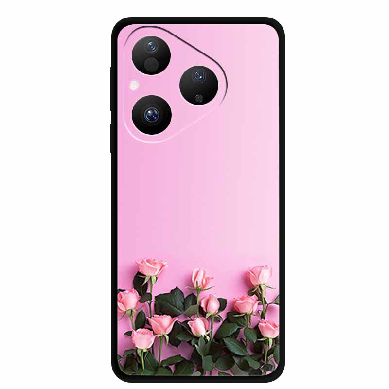 Colorful Case For Huawei Pura 80 Case Cartoon Animal Silicone Black Soft Cover for Huawei Pura 80 Case Protective Bumper Pura80